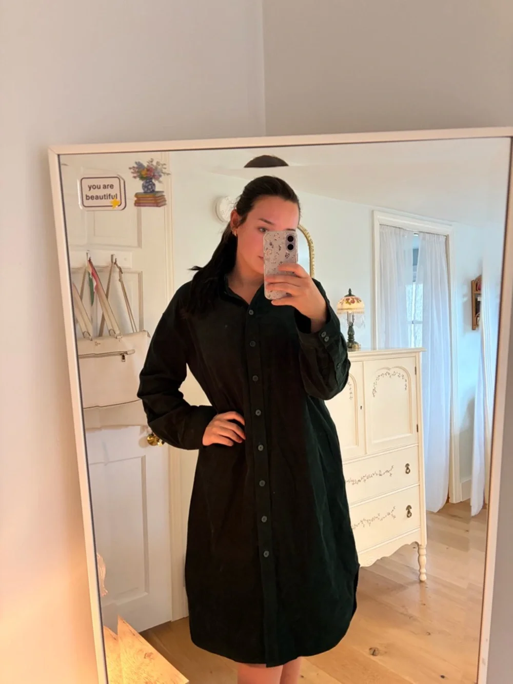 COS Corduroy Shirt Dress - Picture 2 of 6